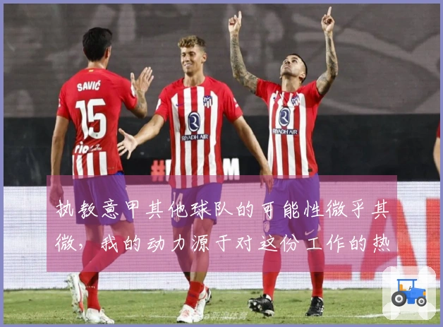 执教意甲其他球队的可能性微乎其微，我的动力源于对这份工作的热爱