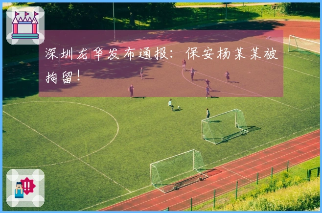 深圳龙华发布通报：保安杨某某被拘留！